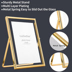Gold 5x7" Floating Frame 2pack for Photo Sizesfor Adjustable Tabletop/Shelf - Image 6