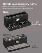 SONGMICS Watch Box, 6-Slot Watch Case Organizer - Image 6