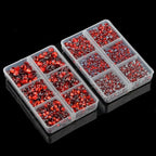 10000Pcs 2-Boxes Mixed Size Hot Fix Round Crystals Gems Glass Stones Hotfix - Image 5