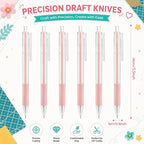 6 Pieces Art Cutting Tools Knife Pen Craft Paper Cutter Pen Carving Tools - Image 2