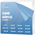 CALPALMY 12 x 12” Clear Acrylic Sheet Plexiglass – 1/8” Thick; Use by CalPalmy