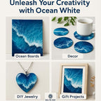 Ocean White Epoxy Resin Pigment Paste XL – High Concentration Dye - Image 3