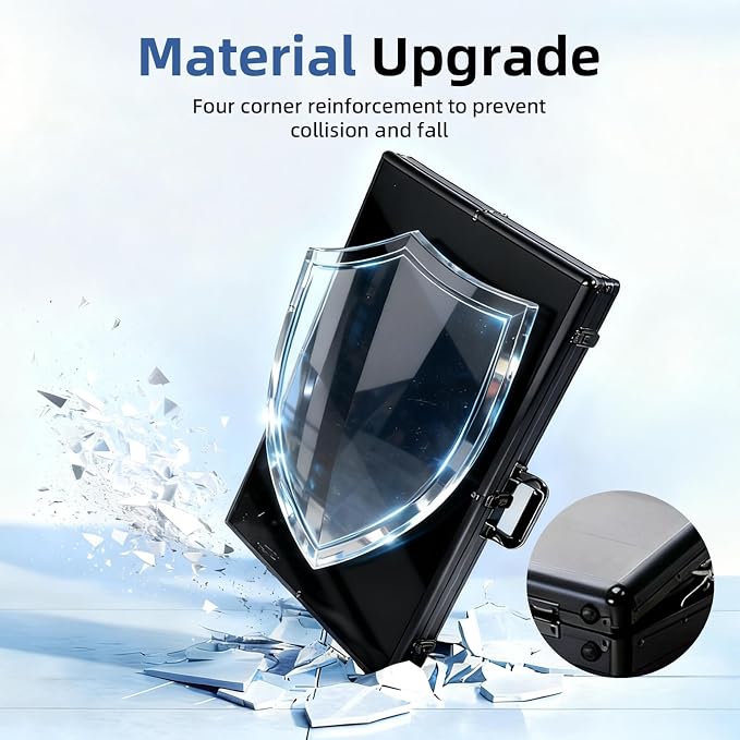 Portable Card Show Display Case 34"x22", Aluminum Trade Show Display Case - Image 4