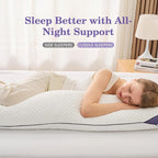 HOMELAB Adjustable Shredded Memory Foam Body Pillow Bundle - Image 5