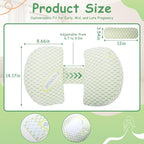 Pregnancy Pillows for Sleeping, Pregnancy Wedge Pillow for Side Sleeping - Image 6