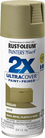Rust-Oleum 334077 Painter's Touch 2X Ultra Cover Spray Paint, 12 oz, Satin by Rust-Oleum