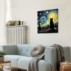 VeGuude Cat Diamond Art Kits for Adults-Starry Night Diamond Painting Kits for - Image 6
