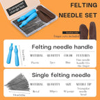 QMNNMA 100Pcs Needle Felting Needles, Needle Felting Tools, Wool Felting Needles - Image 2