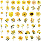 Aesthetic Flowers Stickers Transparent Flora Scrapbook Stickers | Transparent & - Image 3