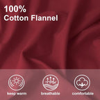 59”W Cotton Flannel Fabric, Super Soft 150GSM, Medium Weight Solid Arts & - Image 4