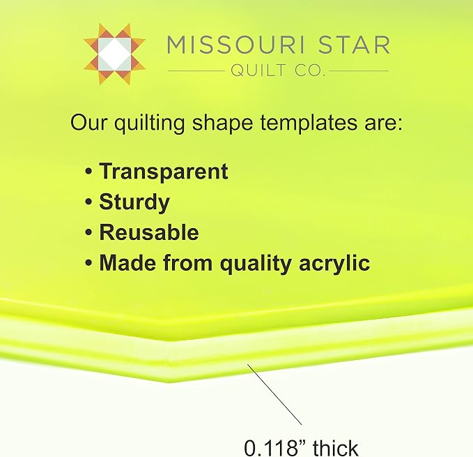 Acrylic Quilting Template, Tumbler - Image 2