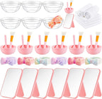 Teenyyou 6 Set Tie Dye Pink Spa Party Supplies by Teenyyou