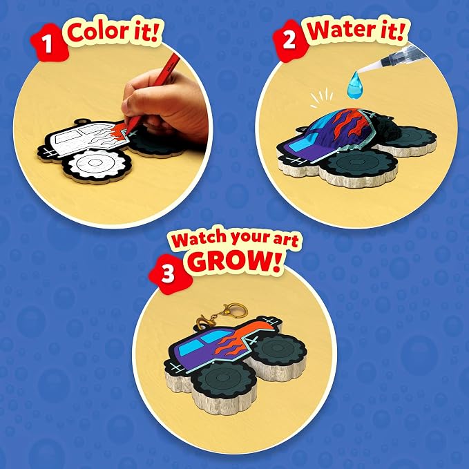 Skillmatics Aqua Puffs – Just Boy Things, Mess-Free 3D Art Kit | Paint by - Image 3