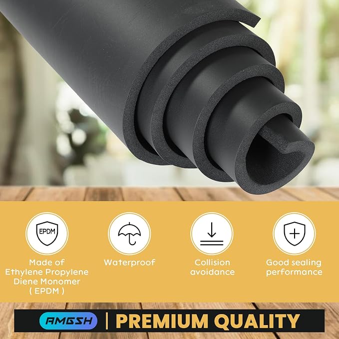 1/2" Thick × 13" Wide × 60" Long Closed-Cell Foam Neoprene Padding, - Image 3