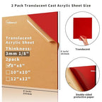 Translucent Acrylic Sheet 1/8 Thick - Image 2