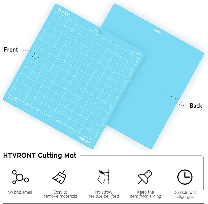 HTVRONT Light Grip Cutting Mat, 6 Pack Cutting Mat 12x12 Compatible - Image 3