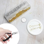 1200 Pcs Jump Rings for Jewelry Making Supplies, Necklace Repair Kit - Image 5
