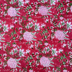 E-Tailor® Indian Ethnic 100% Cotton Voile Running Hand Block Print Natural - Image 2