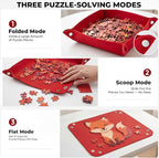 6PCS Large Puzzle Sorting Trays 11.8" x 9.2", Stackable Puzzle Organizer - Image 3