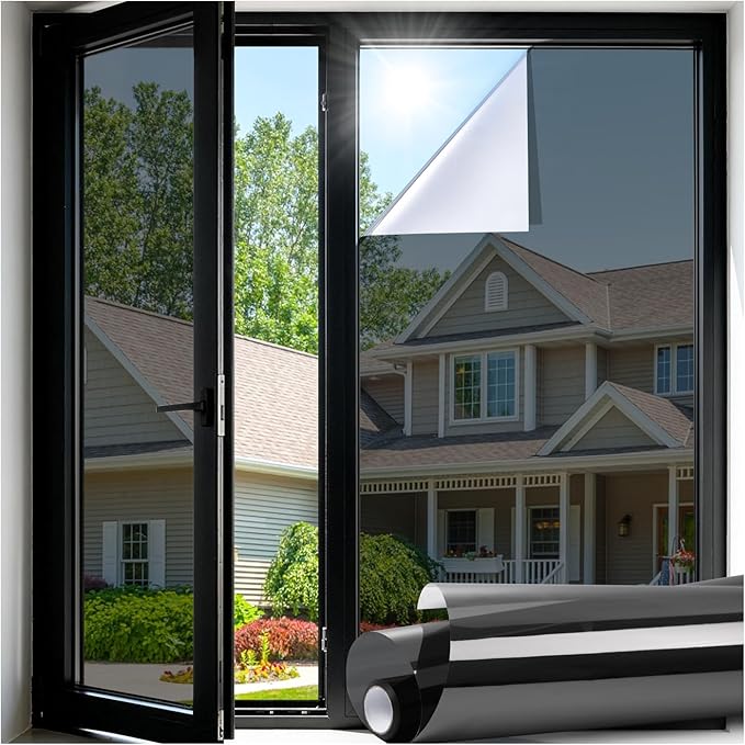 LUTE One Way Window Privacy Film, Window Tint, 35.4" x 157.4" | Sun Blocking UV by LUTE