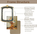 Vintage Picture Frame 5x7 Antique Ornate Photo Frame Tabletop and Wall Hanging - Image 5