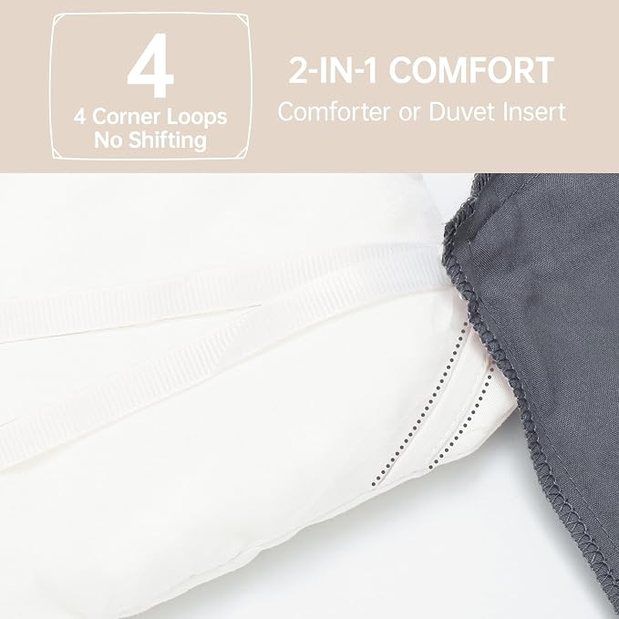MUXHOMO King Size Comforter Set, All Season Ultra Soft Down Alternative Bedding - Image 6