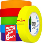 DEART Colored Masking Tape Painters Tape Writable 12, 8 or 6 Pack by Unknown