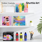 Shuttle Art 12 Colors Acrylic Paint, 250ml/8.45oz Bottles Acrylic Paint Set - Image 7