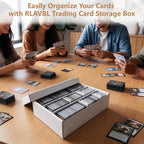 RLAVBL 2 Pack Trading Card Storage Box, 3 Row - Image 6