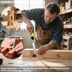 GREBSTK 4-Piece Ultra-Sharp Wood Chisel Set, CR-V Steel Beveled Blades - Image 6