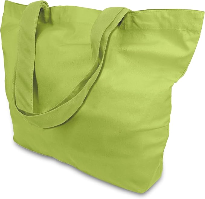 TOPDesign 1-Pack Super Strong Large 12oz Cotton Canvas Tote Bag, Reusable by TOPDesign