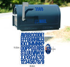Letter Stickers, Mailbox Numbers, 1.5 Inch Waterproof Vinyl Alphabet | 1 1/2 - Image 2