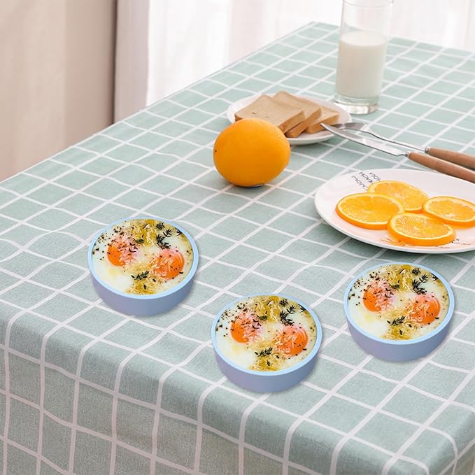 3Pcs ZHYEEDAA Air Fryer Egg Mold, Silicone Egg Molds, Individual Egg Bite Maker - Image 7