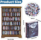 DIYDEC Mini Bookshelf with 180pcs Mini Books Miniature Anxiety Bookshelf - Image 3