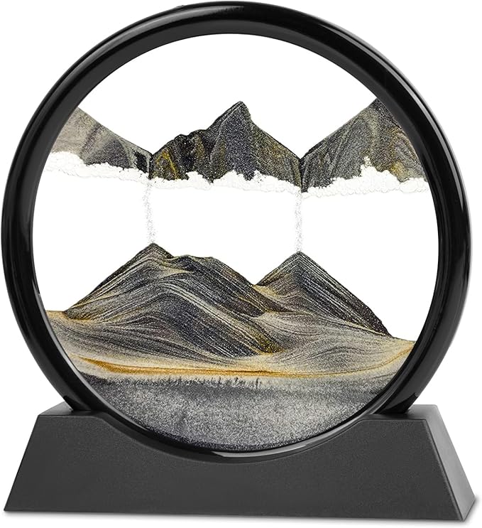 Meeitec Moving Sand Art, 3D Liquid Motion Deep Sea Sandscape Color Quicksand by Meeitec