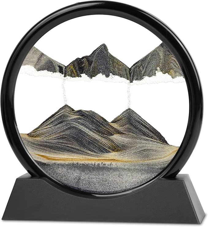 Meeitec Moving Sand Art, 3D Liquid Motion Deep Sea Sandscape Color Quicksand by Meeitec