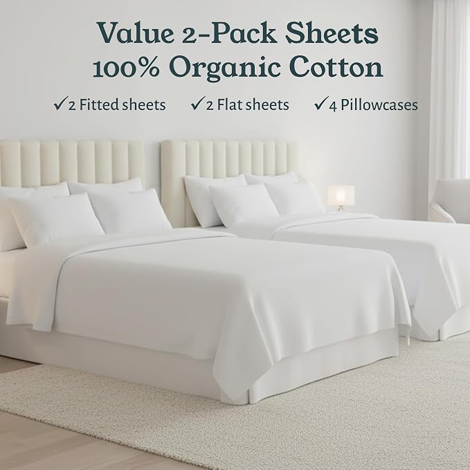 California Design Den 2-Pack King Size Sheets Set - Image 4