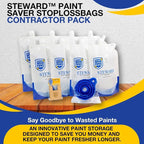 8 Reusable Paint Storage Bags 1L Leftover Paint Containers, Funnel and Clip | - Image 6
