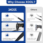 XOOL 10 PCS ESD Precision Tweezers Set, Anti-Static Stainless Steel Tweezers Kit - Image 7