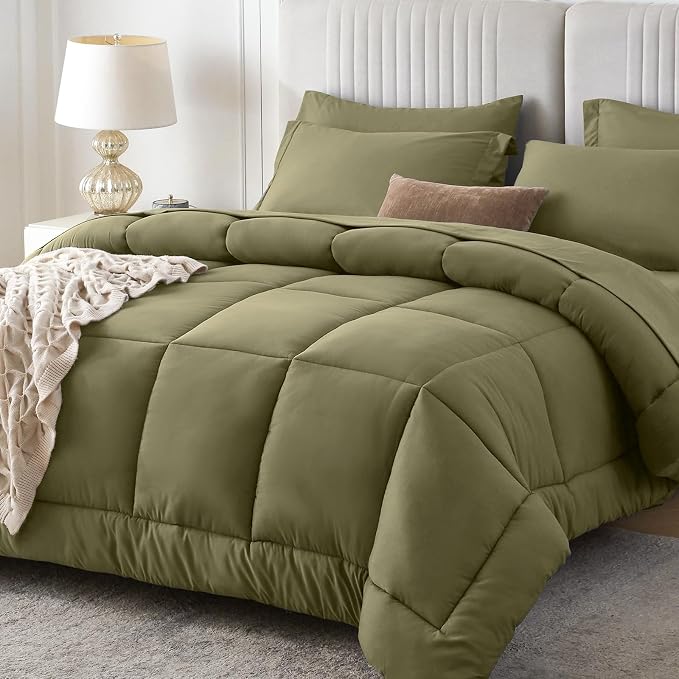 Sasttie California King Comforter Set, 7 Pieces Cal King Bed in a Bag, Complete by SASTTIE