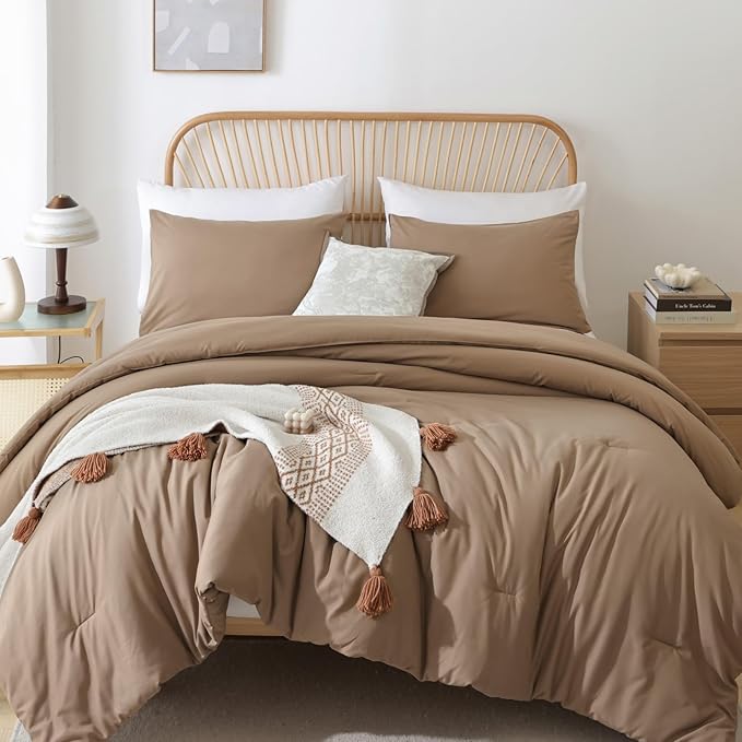 ROSGONIA Oversized Queen Comforter Dark Khaki by ROSGONIA