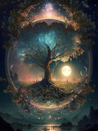Eiazuiks Stamping Cross Stitch Kit, Tree of Life Counting Cross Stitch Kit by Eiazuiks