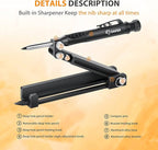 Saker Multi-function Scribing Tool- Construction Pencil- Aluminum Alloy Scribe - Image 4