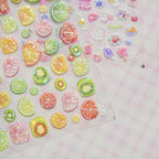 Summer Fruit Nail Art Stickers Decals 5D Embossed Fruit Nail Stickers 1PCS - Image 4