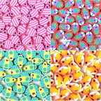 100pcs Mixed Tropical Fish Polymer Clay Spacer Beads - Image 4