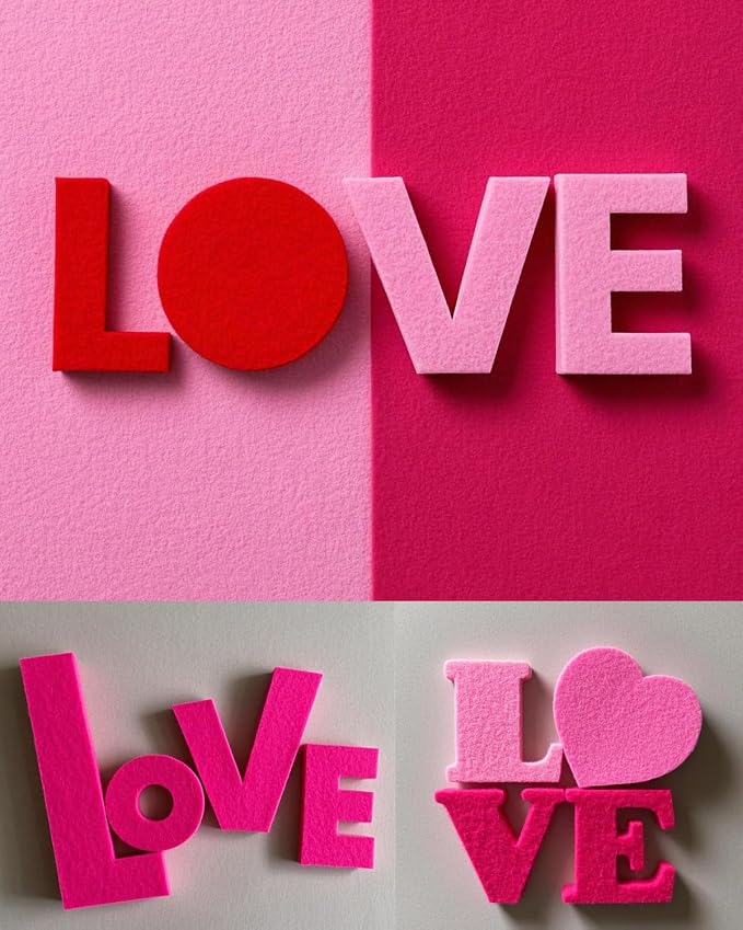Pink Stiff Felt Sheets for Craftes - Image 3