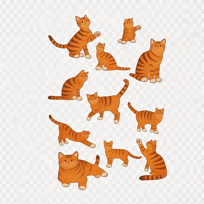 TIAMECH A4 Reusable Cat Silhouette Stencil - Image 5