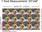 Erosebridal Squirrel Flannel Fabric by The Yard Kawaiin Safari Soft Not - Image 2