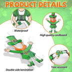 OBUSATT 60 Pcs St. Patrick's Day Leprechaun Theme Cutouts March Bulletin Board - Image 3