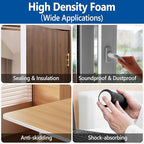 Self Adhesive Foam Tape Weatherstrip 1/2in x 1/4in x 52Ft High Density Foam - Image 6